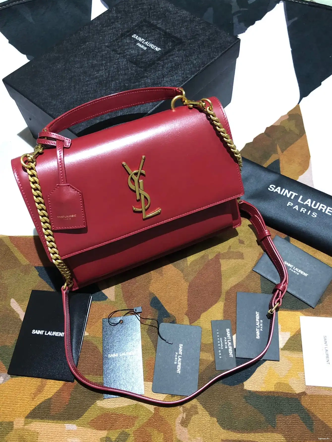 LEATHER SUNSET SMOOTH YSL MEDIUM IN SATCHEL 0624
